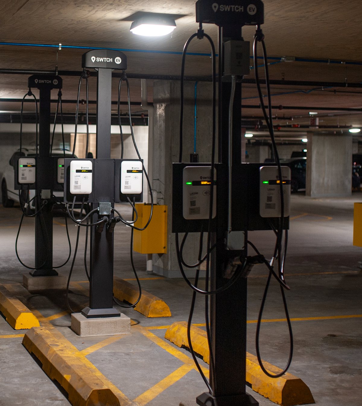 Commercial EV charger installation